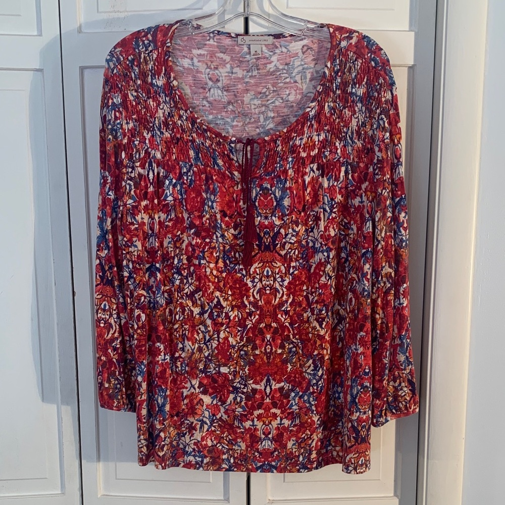 Cato Multi-colored Floral Blouse